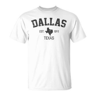 Vintage Dallas Texas Est 1841 T-Shirt - Monsterry DE