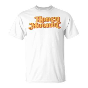 Vintage Honey Moonin Beach Retro 70'S Cute Honeymoon T-Shirt - Thegiftio UK