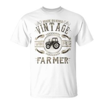 Vintage Iowa Farmers Local Farmer T-Shirt - Monsterry AU