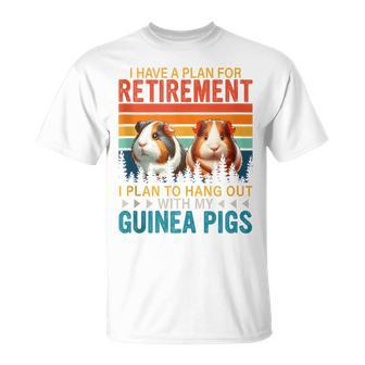Vintage Plan For Retirement To Hang Out With Guinea Pigs T-Shirt - Monsterry DE