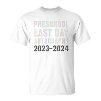 Vintage Pre-School Autographs 2024 Last Day Sign My T-Shirt - Monsterry CA
