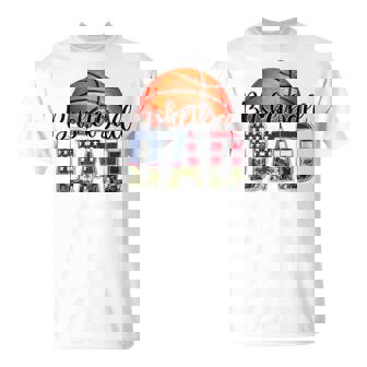 Vintage Proud Basketball Dad Fathers Day Basketball Player T-Shirt - Thegiftio