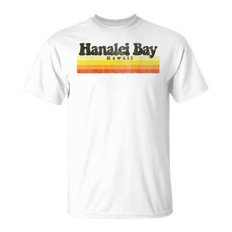 Vintage Retro 70S 80S Hanalei Bay Hawaii T-Shirt - Monsterry UK