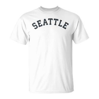 Vintage Seattle T Old Retro Seattle Sports T-Shirt - Monsterry DE