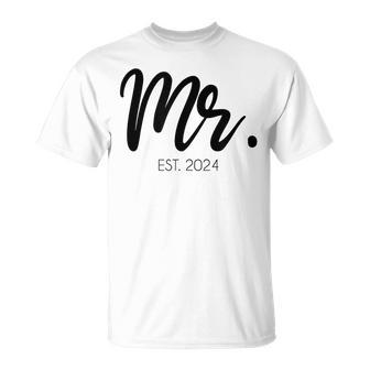 Wedding Mr Est 2024 Groom T-Shirt - Geschenkecke