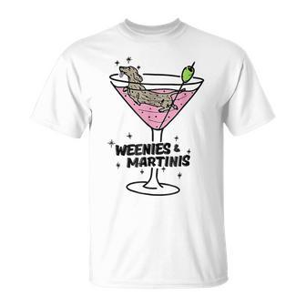 Weenies And Martinis Weenies And Martinis Women T-Shirt - Monsterry