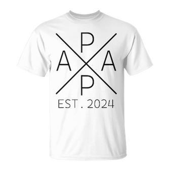 Werdender Papa Est 2024 T-Shirt - Geschenkecke