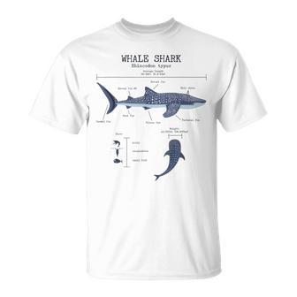 Whale Shark Anatomy Herren Damen Kinder Walhai T-Shirt - Geschenkecke