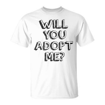 Willst Du Mich Adoptier Willst Du Mich Adop Gray T-Shirt - Seseable