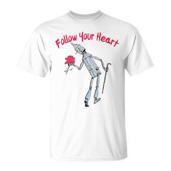 Wonderful Wizard Of Oz Tin Man -Oz Tinman Heart T-Shirt - Monsterry