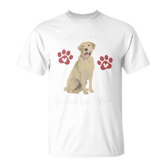 Worlds Awesomest Yellow Lab Mom Dog Lover Saying Quote T-Shirt - Monsterry AU