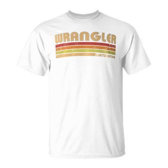 Wrangler Personalized Title Profession Birthday Idea T-Shirt - Seseable