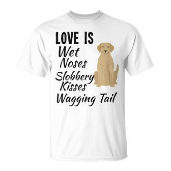 Yellow Labrador Retriever Dog Love My Lab Quote Saying T-Shirt - Monsterry AU