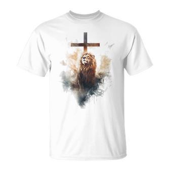 Yeshua Lion Of Judah Christian Faith T-Shirt - Monsterry UK