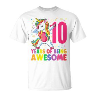 Youth 10Th Birthday Girl Unicorn 10Th Birthday Outfit T-Shirt - Thegiftio UK
