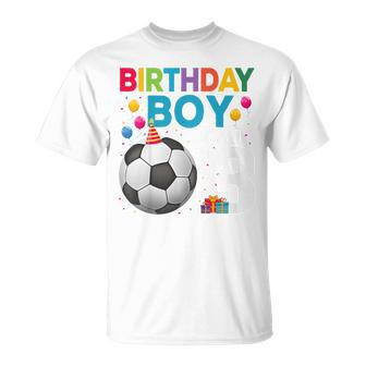 Youth 3 Year Old Boy 3Rd Birthday Boy Football T-Shirt - Thegiftio UK