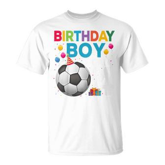 Youth 4 Year Old Boy 4Th Birthday Boy Football T-Shirt - Thegiftio UK