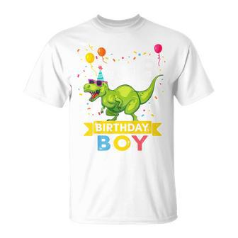 Youth 8 Year Old 8Th Birthday Boy T Rex Dinosaur T-Shirt - Thegiftio UK