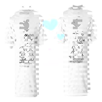 Youth Big Cousin Cute Elephants Idea Toddler Boys T-Shirt - Thegiftio
