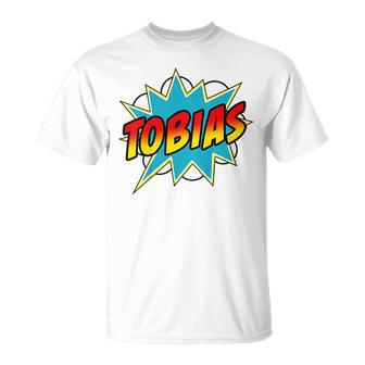 Youth Boys Tobias Comic Book Superhero Name T-Shirt - Seseable