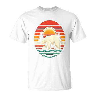 Youth Polar Bear Vintage Sunglasses Animal Lover T-Shirt - Monsterry AU