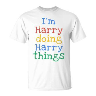 Youth I'm Harry Doing Harry Things Cute Personalised T-Shirt - Seseable