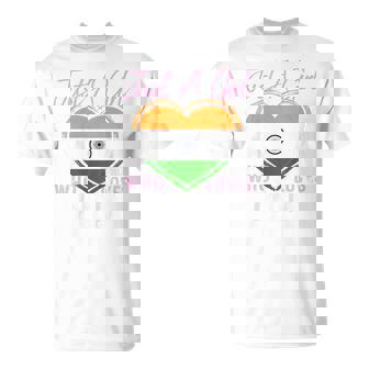 Youth India Just A Girl Who Loves India Heart Flag For Girls T-Shirt - Thegiftio