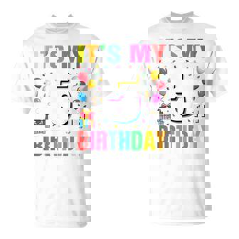 Youth It's My 5Th Birthday 5 Five Happy Birthday Boys Or Girls T-Shirt - Thegiftio