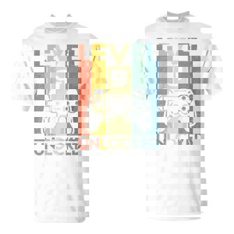 Youth Level 9 Unlocked Video Game 9Th Birthday Boy Girl T-Shirt - Thegiftio UK