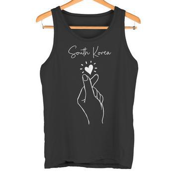 T-shirt Kpop Saranghae - Cœur Coréen - Cadeau Fan Drama Coréen - 100% Coton - Unisexe