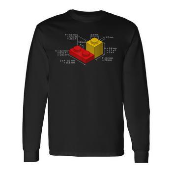 Block Brick Dimensions Master Builder Building Toys Men's T-shirt