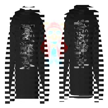 Cool Hip-Hop Bear Streetwear Graphic Men's T-shirt Back Print | Mazezy