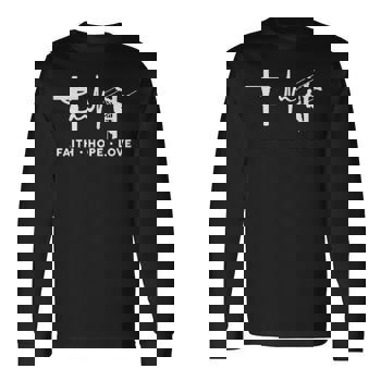 Faith Hope Love Lineman Men's T-shirt Back Print | Mazezy