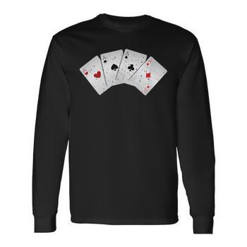 Four Ace Of Cards Heart Spade Clover Diamond Sweatshirt - Monsterry Four Ace Of Cards Heart Spade Clover Diamond Sweatshirt - Monsterry