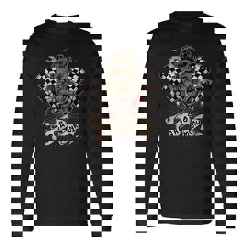 Grease Monkey Rockabilly Style Mechanic Men's T-shirt Back