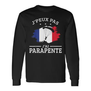 Sweat à Capuche "Je Peux Pas J'ai Parapente" - Humour Sportif Pour Parachutiste, Parapentiste - Cadeau Fan De Chute Libre