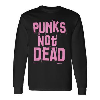 Punks Not Dead Punk Rock Fan Vintage Grunge T-Shirt - Monsterry
