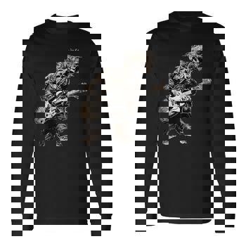 Skeleton Guitar Guy Rock And Roll Band Rock On T-Shirt