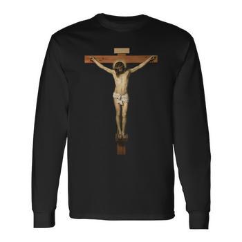 Vintage Christ On The Cross Transparent Jesus Death Savior Back