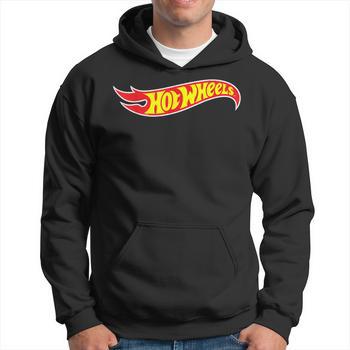 Sweat-shirt Officiel Hot Wheels à Capuche - Homme - Logo Brodé - Coupe Classique En Coton