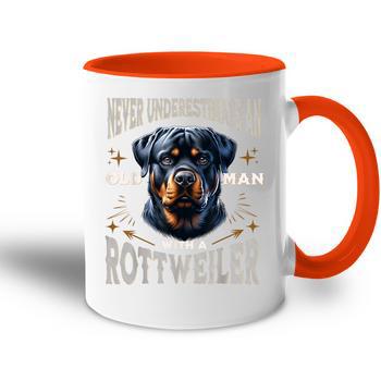 Perro Rottweiler Manga Larga Taza de café