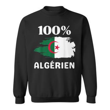 Sweat à Capuche Drapeau Algérie - Sweatshirt 3D Unisexe Homme Femme, Confortable Et Chaud