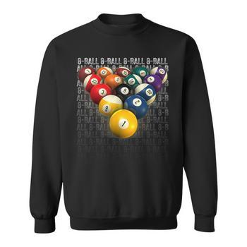 8-Ball Pool Team Cool Leagues And Tournaments Long Sleeve T-Shirt