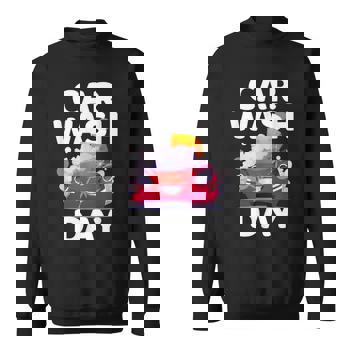 【Crazy Car Wash Crew】CAR WASH CREW SWEATSHIRTS Car Wash Day Car Detailing Carwash Long Sleeve T-Shirt