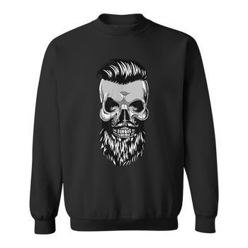 Diseño De Calavera Con Barba Y Hipster Camiseta Unisex