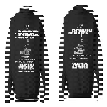 Dockworker Docker Dockhand Loader Longshoreman Men's T-shirt Back