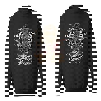 Grease Monkey Rockabilly Style Mechanic Long Sleeve T-Shirt