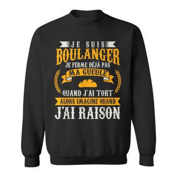 Sweatshirt Humour "Chef Boulanger" - Design Pain Et Drapeau Français, Cadeau Pour Passionnés De Boulangerie, Père, Grand-père - 9