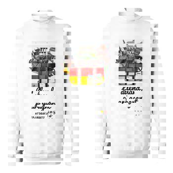 Comedy Shirts - Ich Versuche Mich Zu Benehmen... Papa - Jungen Hoodie - Grau/Hellgrün-Weiss Gr. 98/104