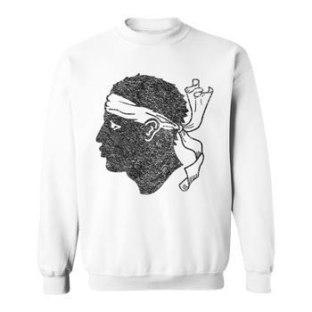 Sweat à Capuche Drapeau Corse – Coupe Classique, Patriotique, 100% Coton